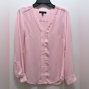 Banana Republic Soft Pink V-Neck Blouse